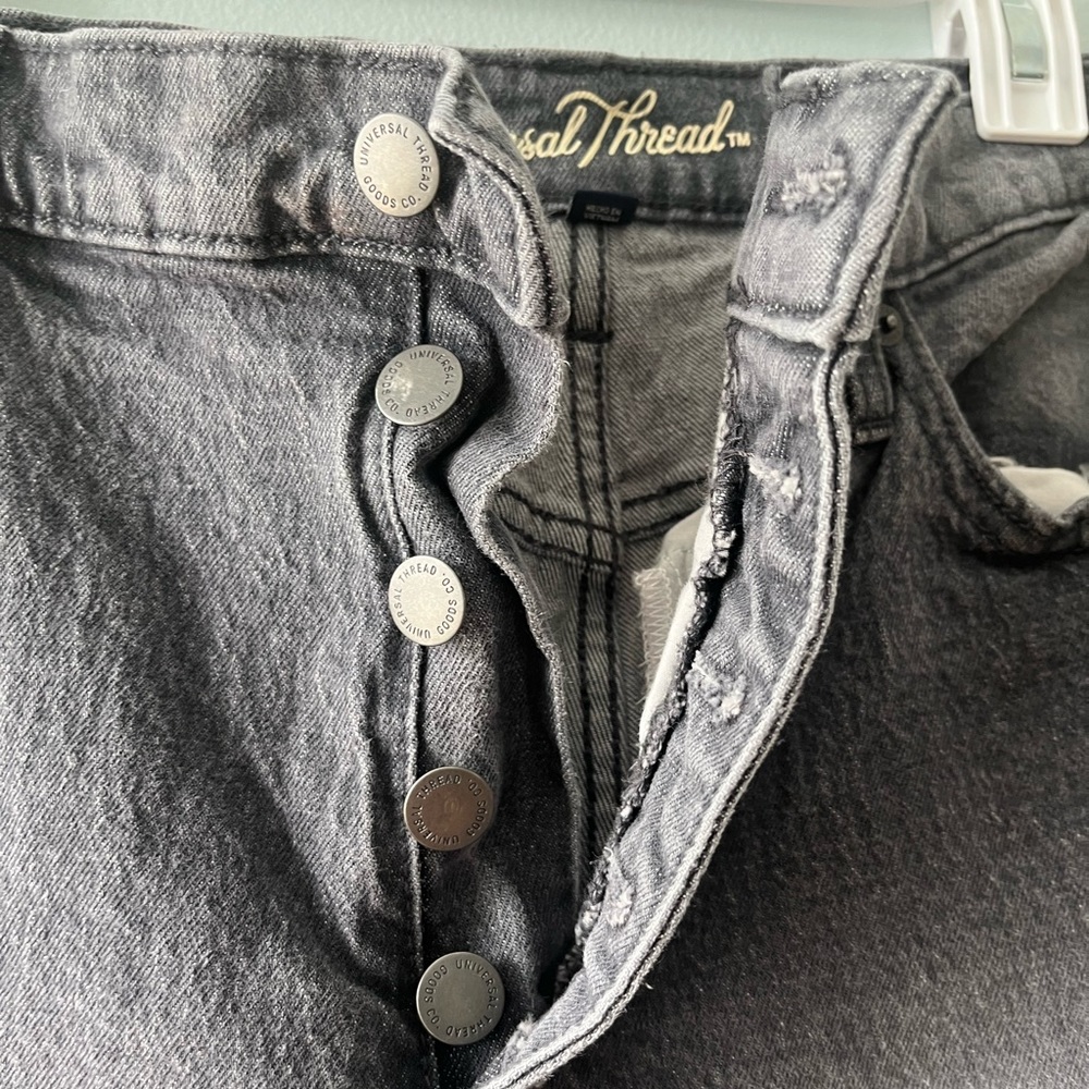 Universal Thread Straight Vintage black Wash Jeans size 16/33R
